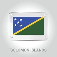 vetor de design de bandeira das ilhas salomão