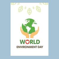 vetor de design do dia mundial do meio ambiente