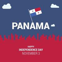 vetor de design do dia da independência do panamá