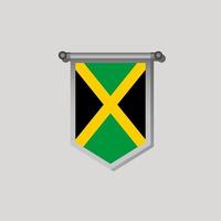 ilustração do modelo de bandeira da jamaica vetor