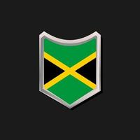 ilustração do modelo de bandeira da jamaica vetor