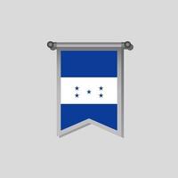 ilustração do modelo de bandeira de honduras vetor