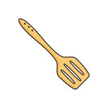 espátula. elemento de utensílios de cozinha. utensílio de cozinha e ferramenta. estilo doodle. vetor