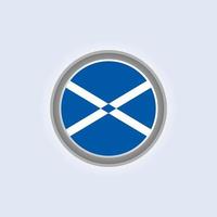 ilustração do modelo de bandeira da escócia vetor
