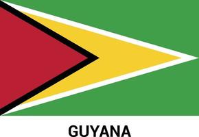 vetor de design de bandeira da guiana