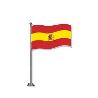 ilustração do modelo de bandeira da espanha vetor