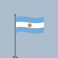 ilustração do modelo de bandeira argentina vetor