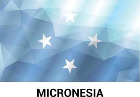 vetor de design de bandeira da micronésia