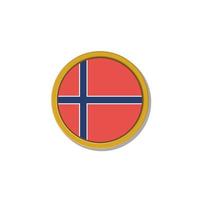 ilustração do modelo de bandeira da noruega vetor