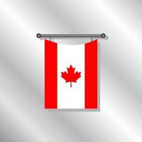 ilustração do modelo de bandeira do canadá vetor