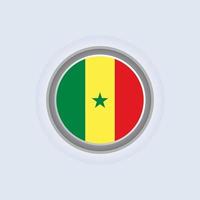 ilustração do modelo de bandeira do senegal vetor