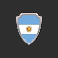 ilustração do modelo de bandeira argentina vetor