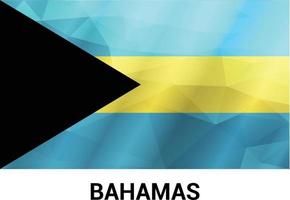 vetor de design de bandeira das bahamas