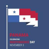 vetor de design do dia da independência do panamá