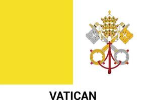 vetor de design da bandeira do vaticano