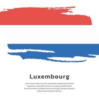 ilustração do modelo de bandeira do luxemburgo vetor