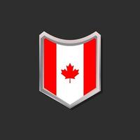 ilustração do modelo de bandeira do canadá vetor