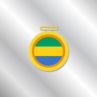 ilustração do modelo de bandeira do gabão vetor