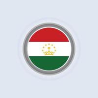 ilustração do modelo de bandeira do tajiquistão vetor