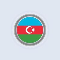 ilustração do modelo de bandeira do azerbaijão vetor