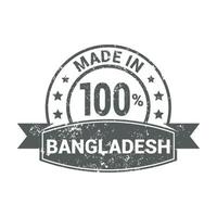 vetor de design de selo de bangladesh