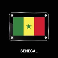 vetor de design de bandeiras do senegal