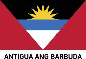 vetor de design de bandeira de antígua ang barbuda