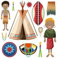 conjunto de tribos nativas africanas