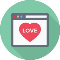 ilustração vetorial de amor on-line em ícones de símbolos.vector de qualidade background.premium para conceito e design gráfico. vetor