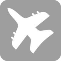 ícone de fundo redondo de glifo de avião de combate vetor
