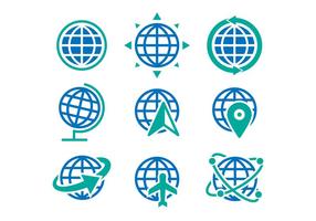 Vetor de ícones do globo livre