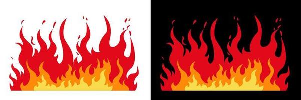 design de chamas de fogo vetor