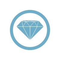 ilustração vetorial de ícone de diamante vetor