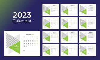 calendário de mesa 2023 vetor