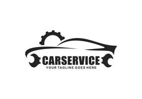 ilustração em vetor design de logotipo de serviço de carro. logotipo de reparação de automóveis