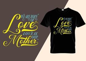 mãe é a melhor mãe do mundo design de camiseta vetor