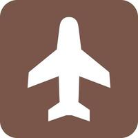 ícone de fundo redondo de glifo de passageiros de avião aero vetor