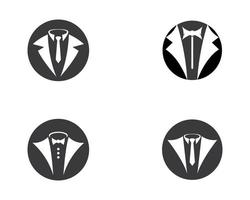 conjunto de imagens do logotipo do smoking vetor