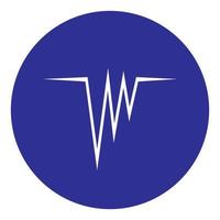 logotipo de música de onda sonora vetor