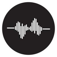 logotipo da onda sonora vetor
