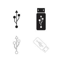 logotipo de transferência de dados usb vetor