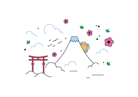 Vetor grátis para Monte Fuji