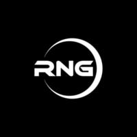 design de logotipo de letra rng na ilustração. logotipo vetorial, desenhos de caligrafia para logotipo, pôster, convite, etc. vetor