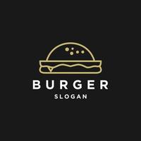 ilustração em vetor modelo de design de ícone de logotipo de hambúrguer