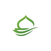 modelo de vetor de logotipo de mesquita islâmica