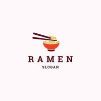 ilustração em vetor modelo de design de ícone de logotipo ramen