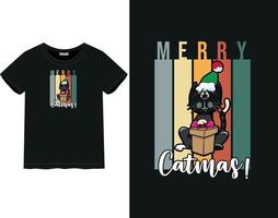 camiseta feliz natal vetor