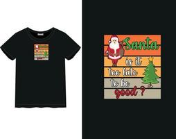 camiseta feliz natal vetor