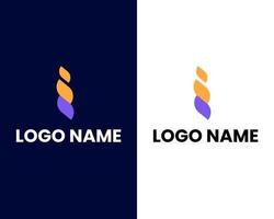 letra s e i modelo de design de logotipo moderno vetor