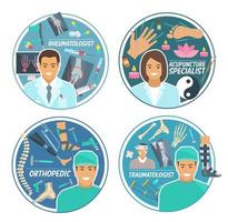 ícone de médico para design de pessoal hospitalar vetor